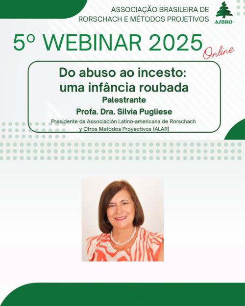 5º Webinar ASBRo - Do abuso ao incesto: uma infância roubada